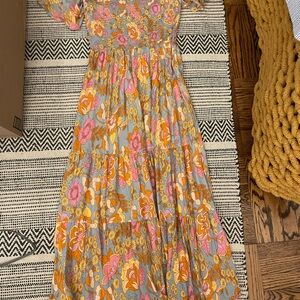 Floral Maxi Dress with Sleeves